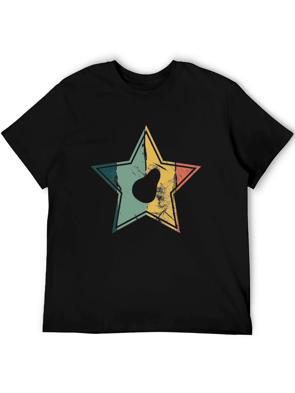 Retro Avocado Star Graphic T-Shirt
