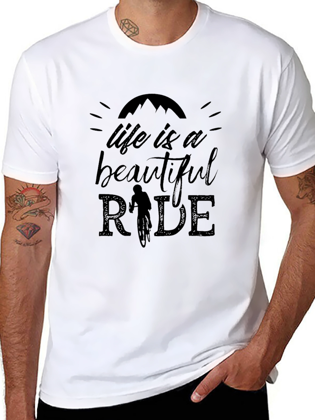 Life is a Beautiful Ride Black T-Shirt