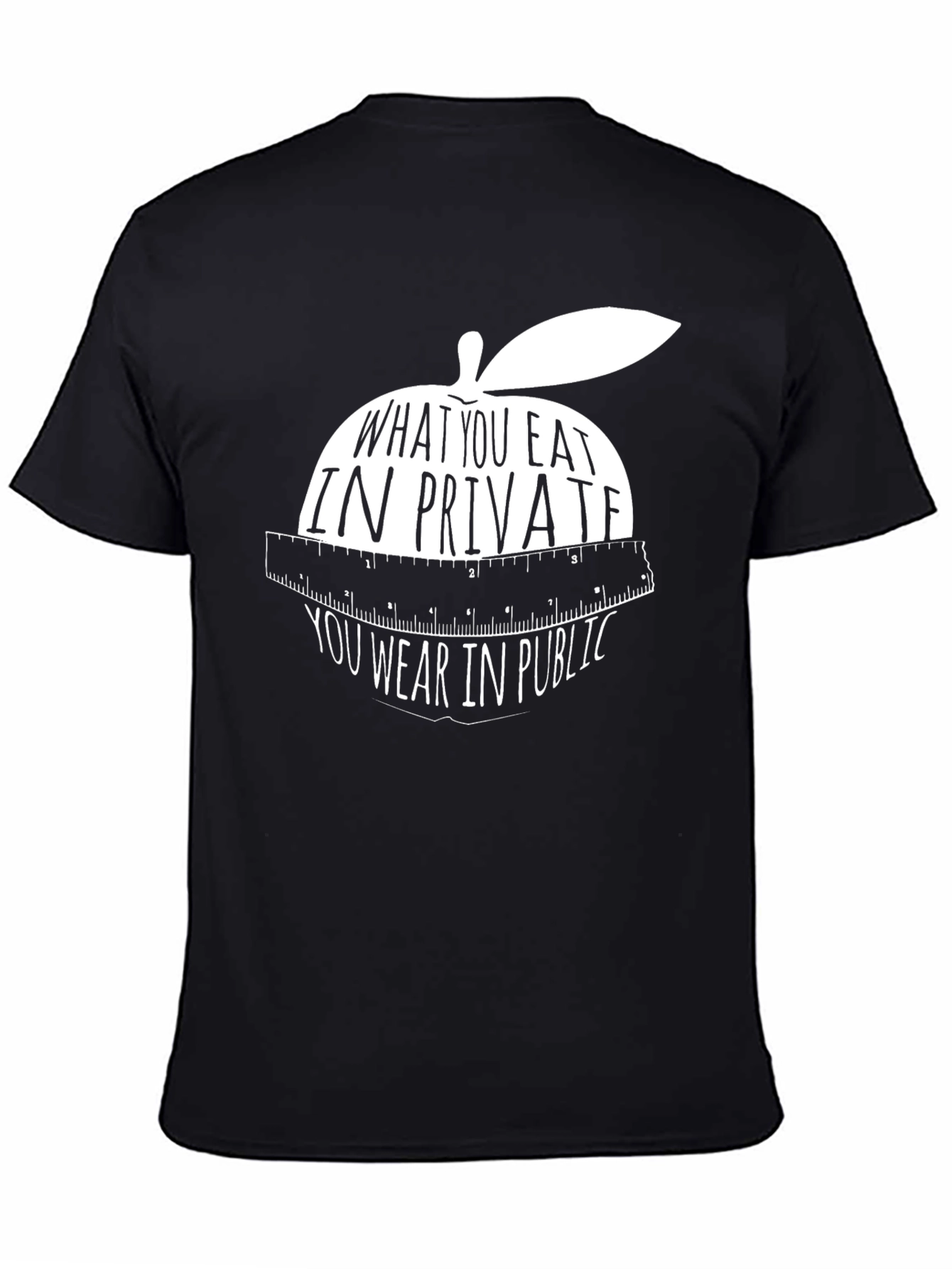 Apple Diet Slogan T-Shirt - You Are What You Eat!