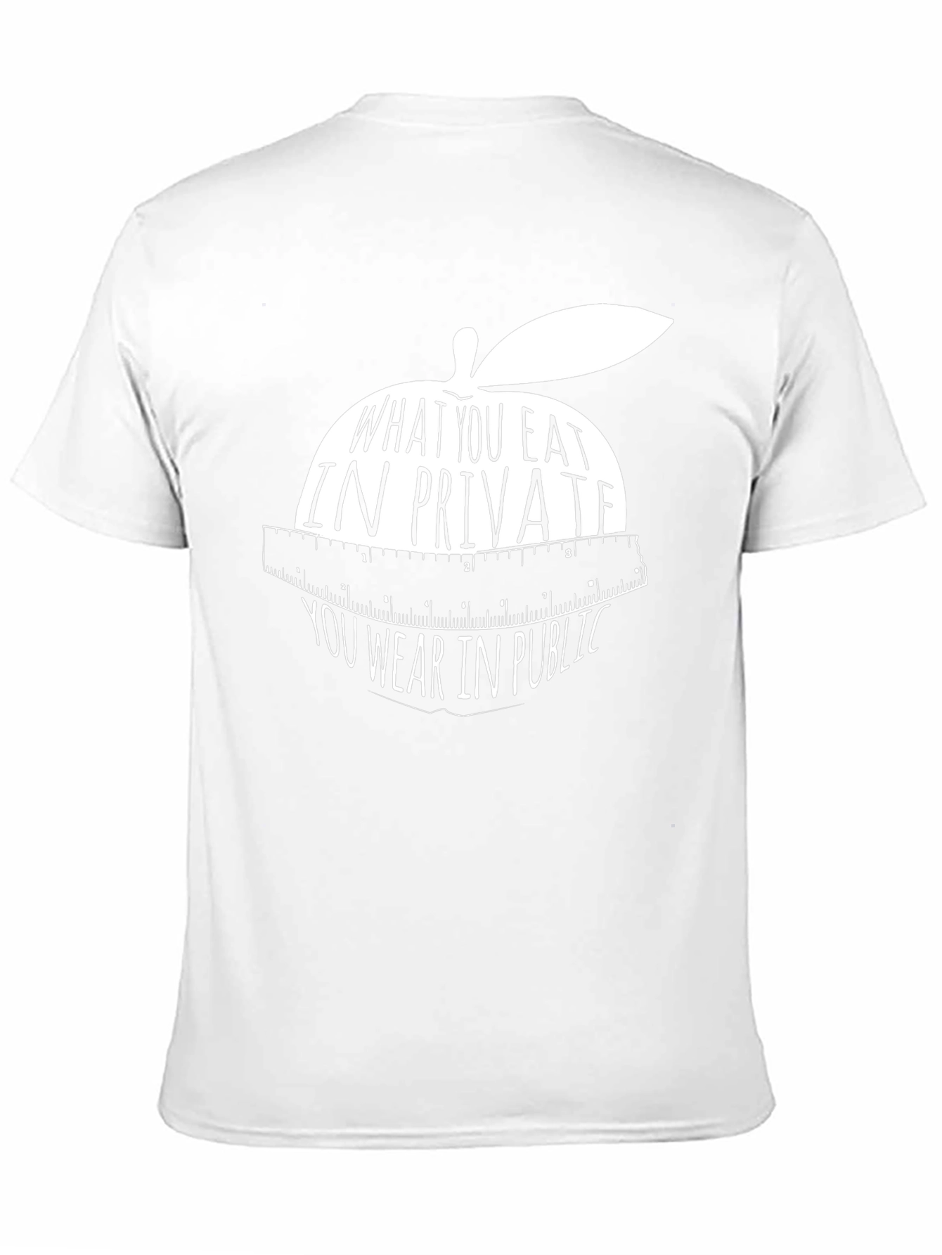 Apple Diet Slogan T-Shirt - You Are What You Eat!