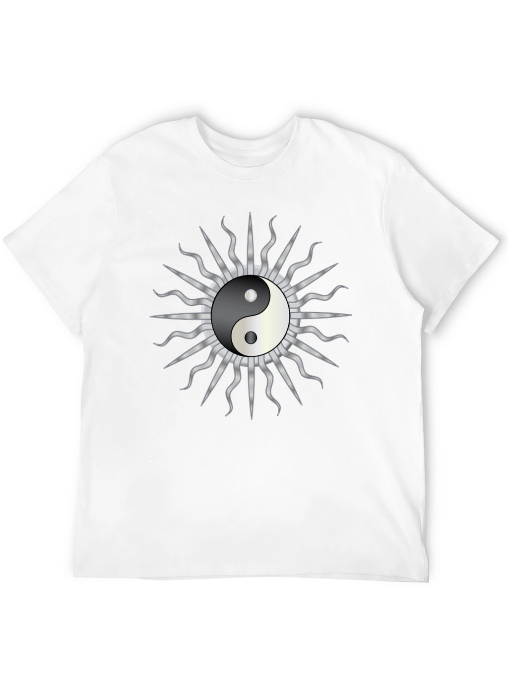 Yin Yang Sun Graphic T-Shirt - Harmony & Style