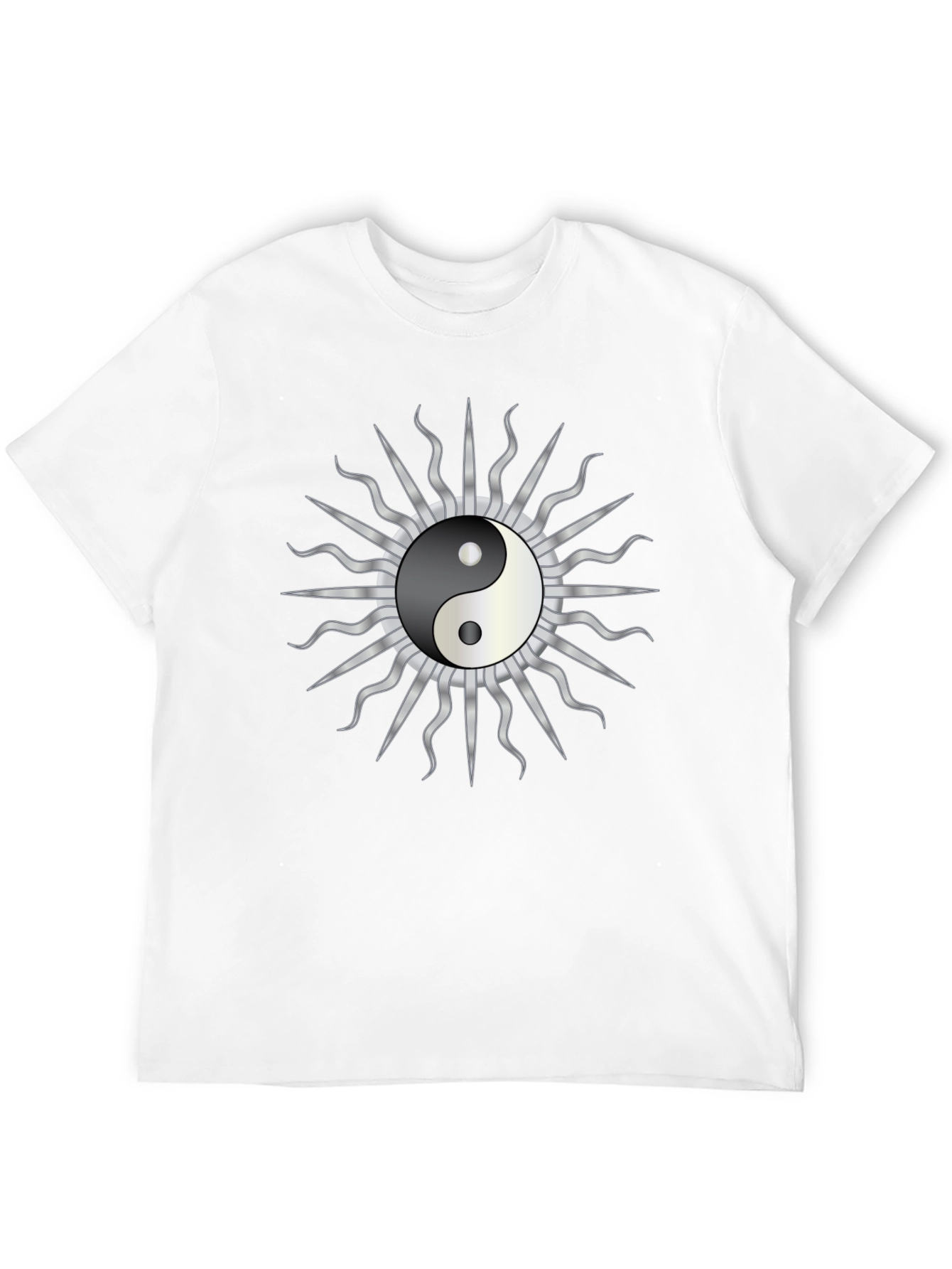 Yin Yang Sun Graphic T-Shirt - Harmony & Style