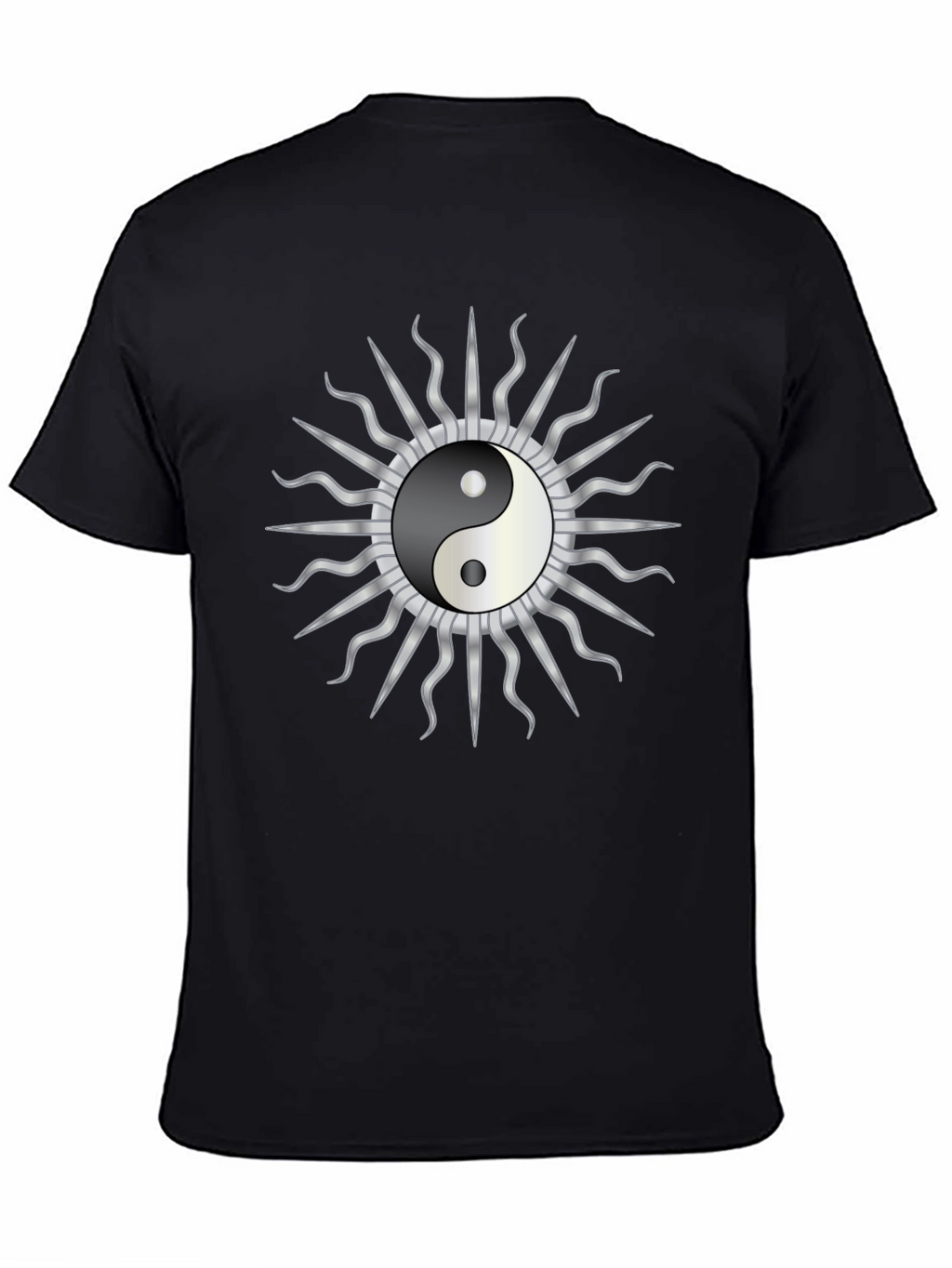 Yin Yang Sun Graphic T-Shirt - Harmony & Style