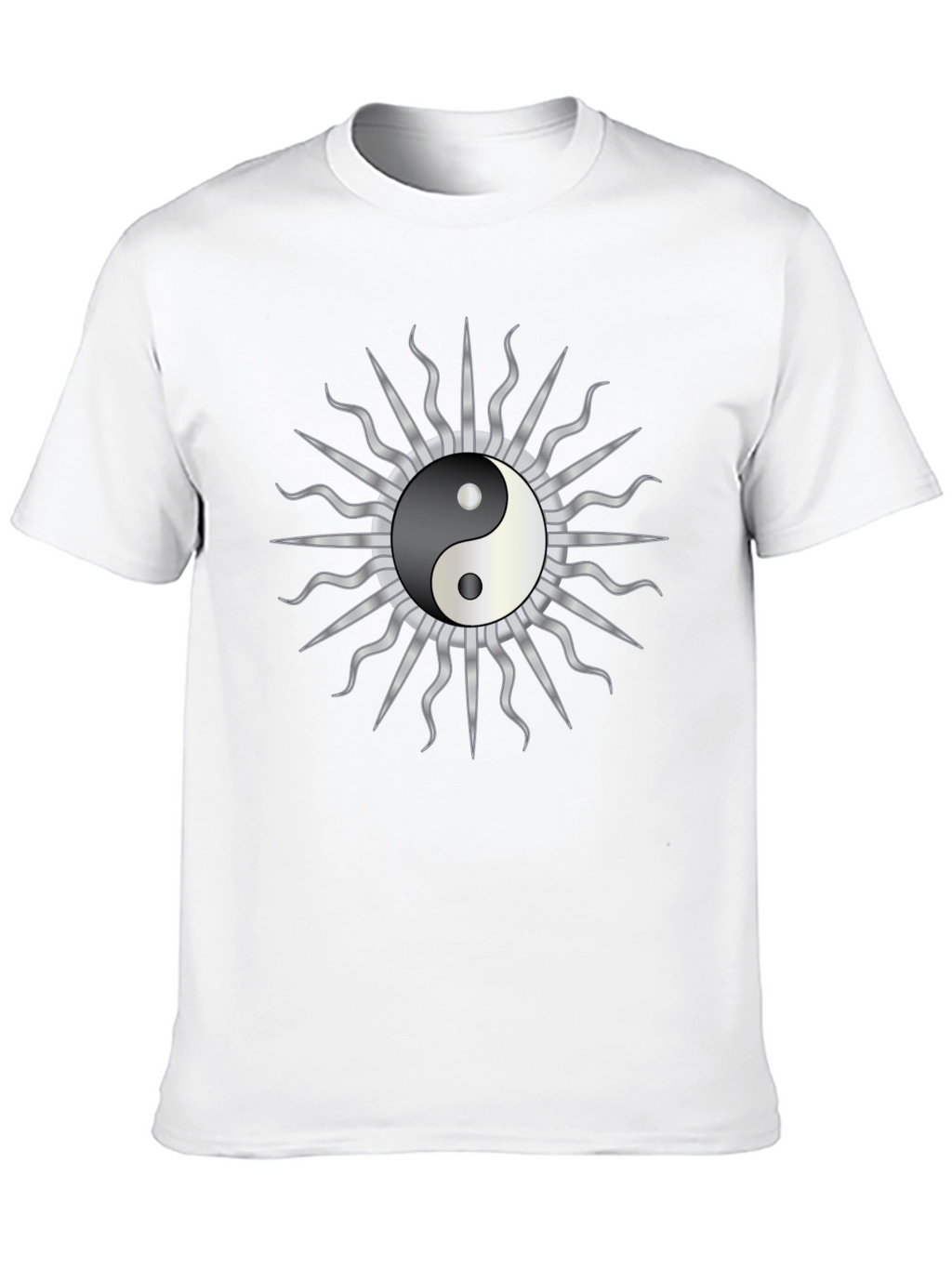 Yin Yang Sun Graphic T-Shirt - Harmony & Style
