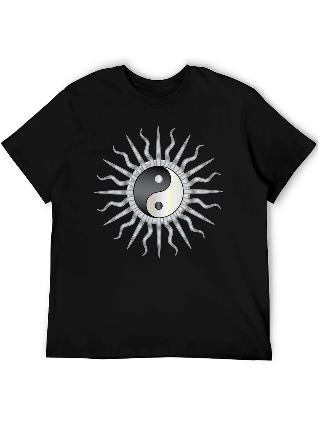 Yin Yang Sun Graphic T-Shirt - Harmony & Style