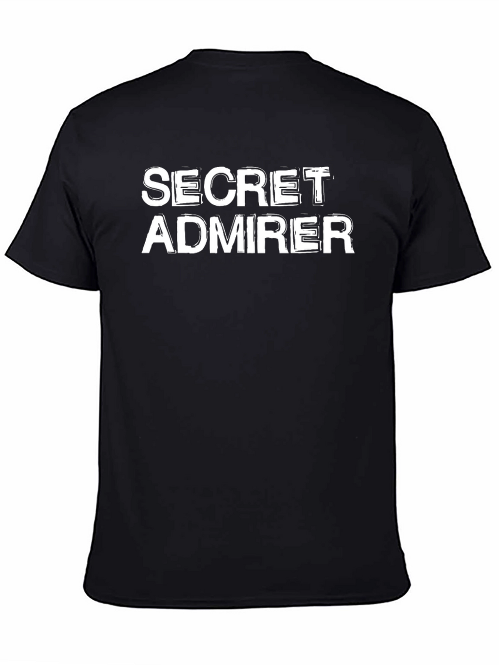 Secret Admirer Graphic Tee - Black Cotton Casual Shirt