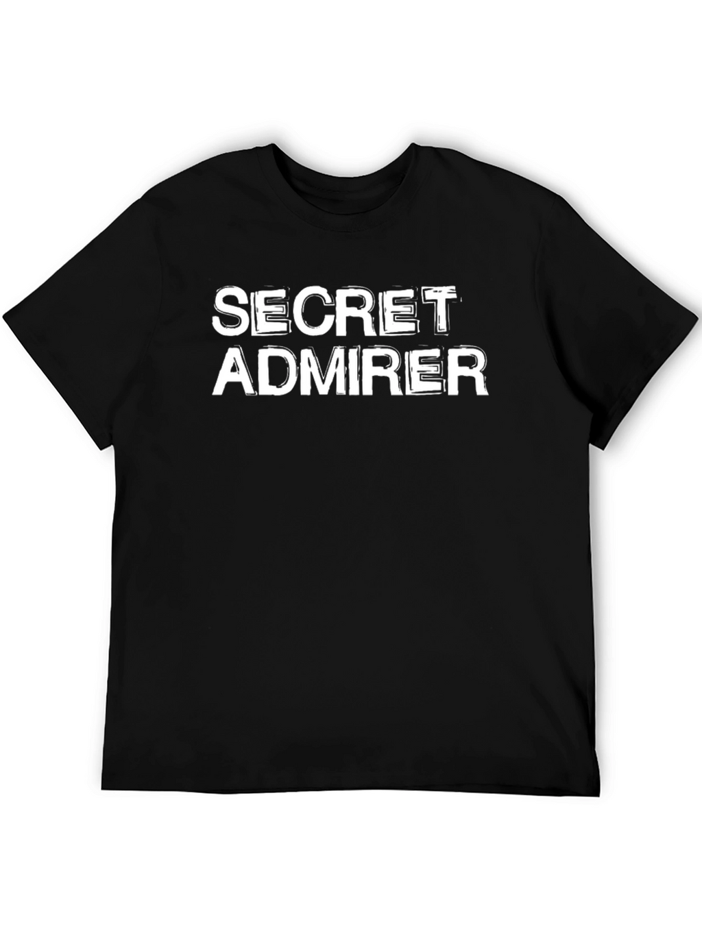 Secret Admirer Graphic Tee - Black Cotton Casual Shirt
