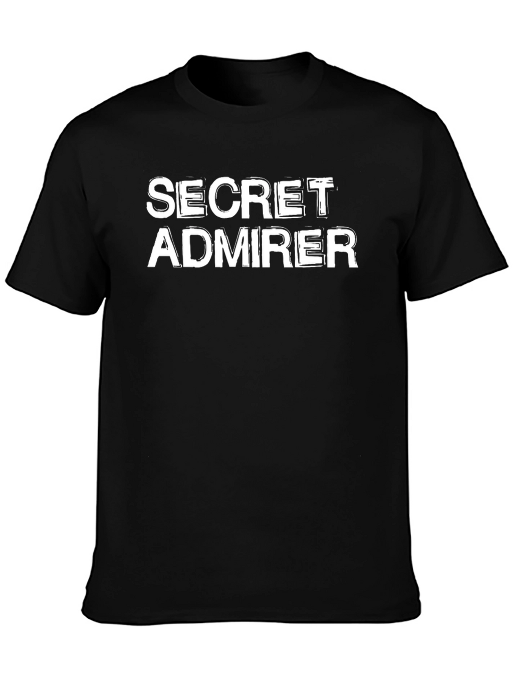 Secret Admirer Graphic Tee - Black Cotton Casual Shirt