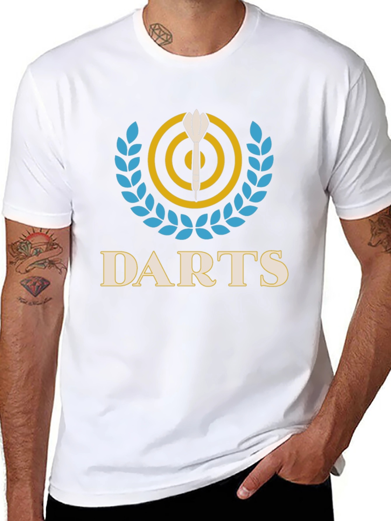 Darts Graphic Tee - Target & Laurel Wreath