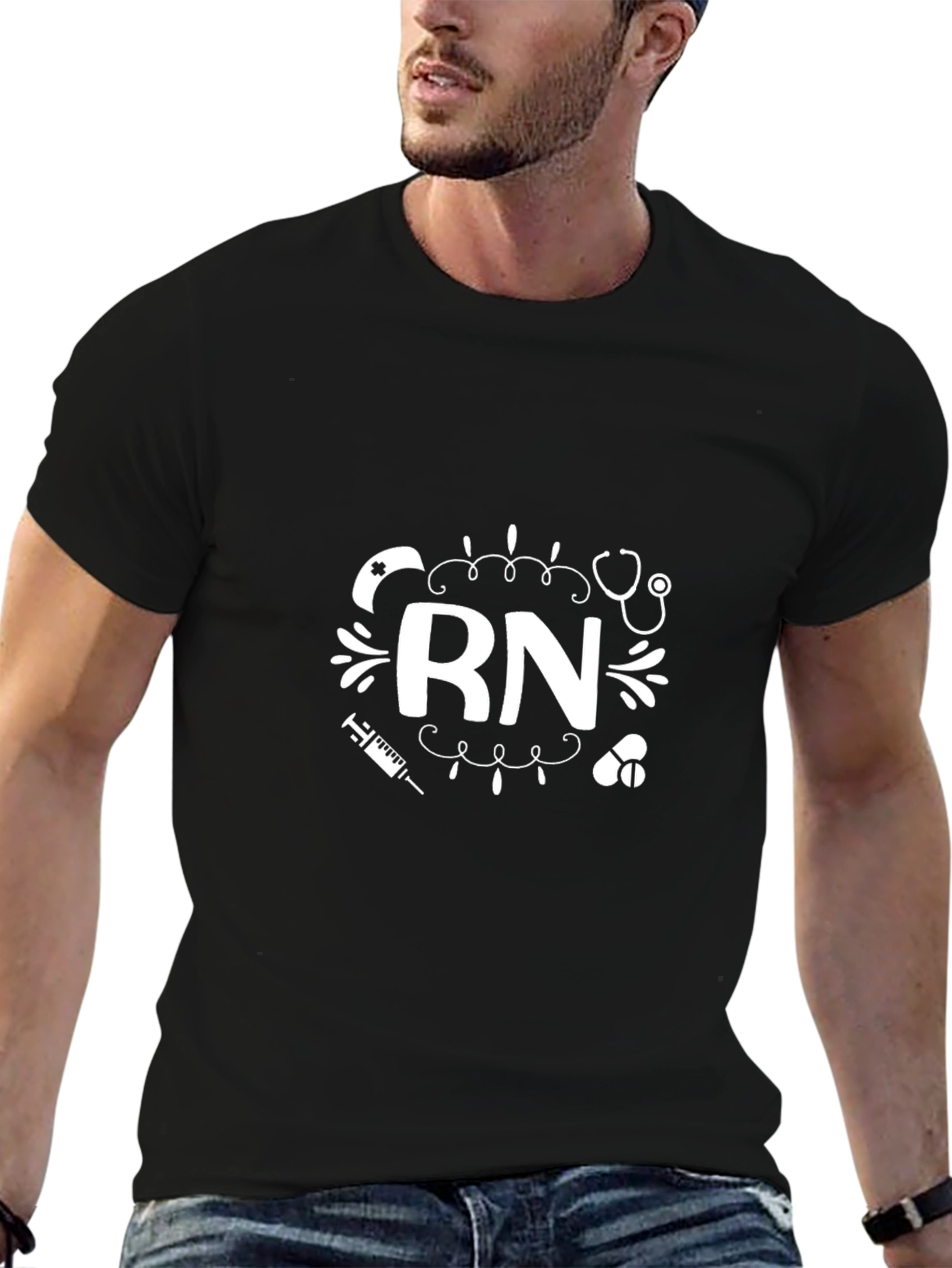 RN Nurse Graphic T-Shirt - Registered Nurse Apparel