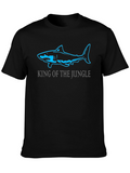 King of the Jungle Shark T-Shirt - Black