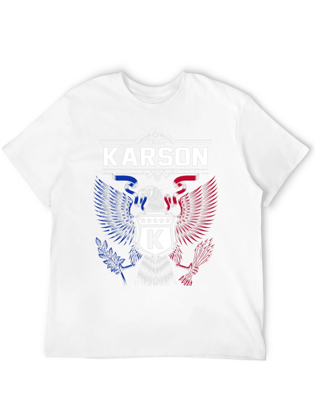 Team Karson Eagle Graphic Black T-Shirt