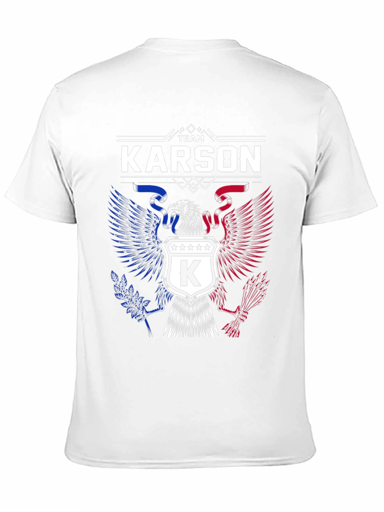 Team Karson Eagle Graphic Black T-Shirt