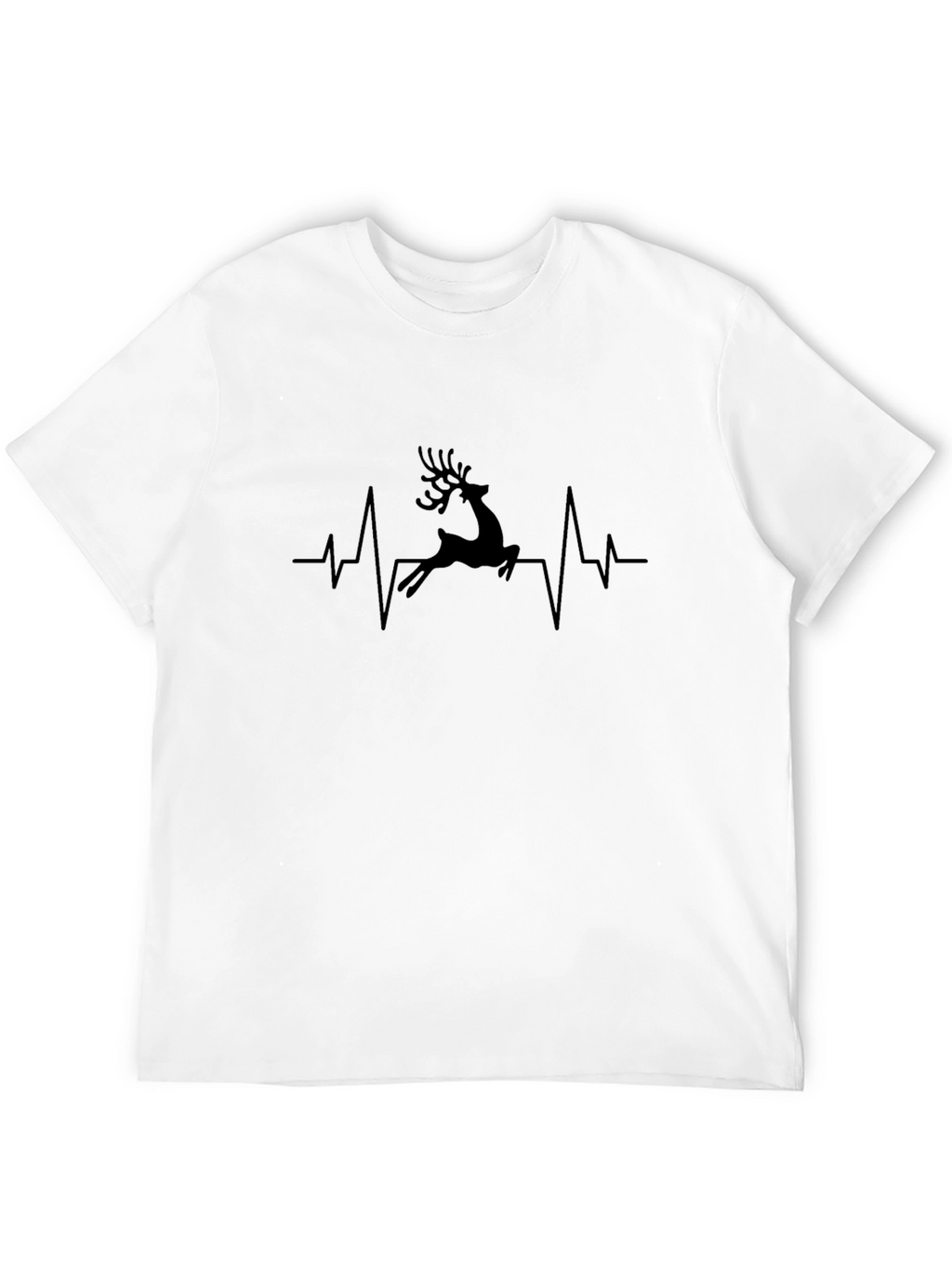 Reindeer Heartbeat Graphic T-Shirt