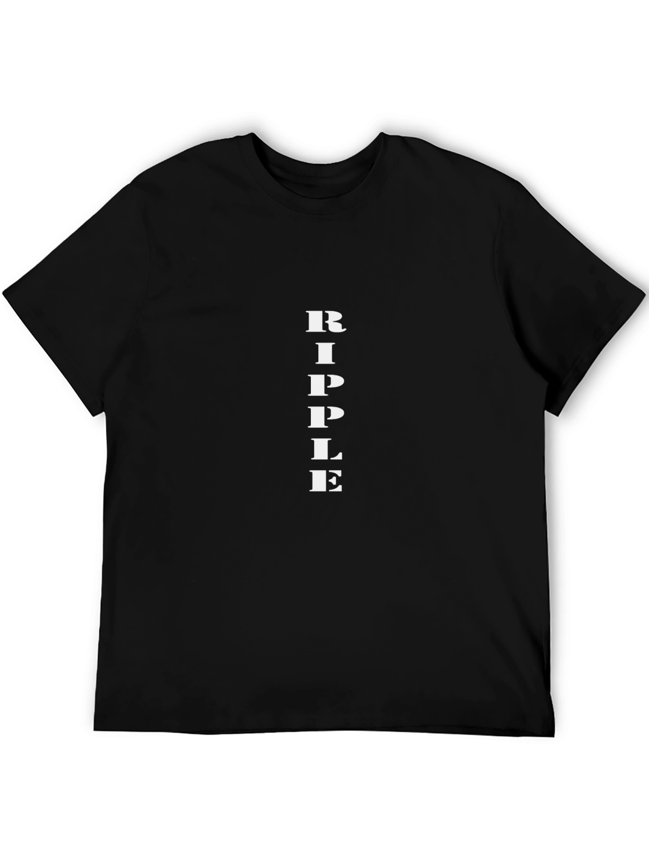 Ripple Tee - Classic Black Cotton