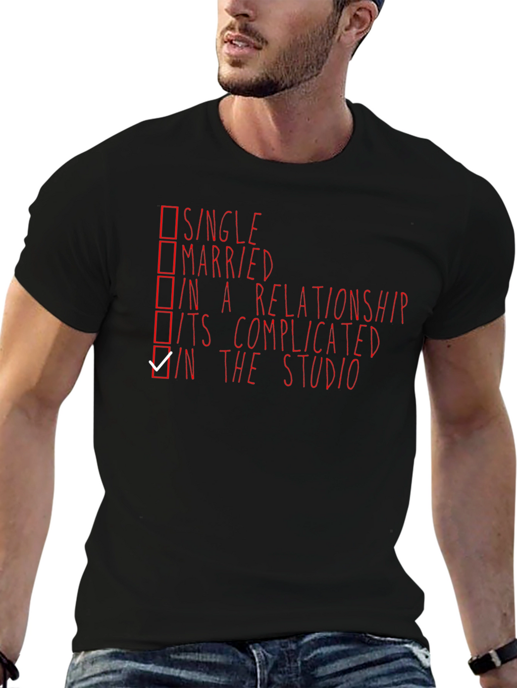 In The Studio T-Shirt Funny Musician Tee