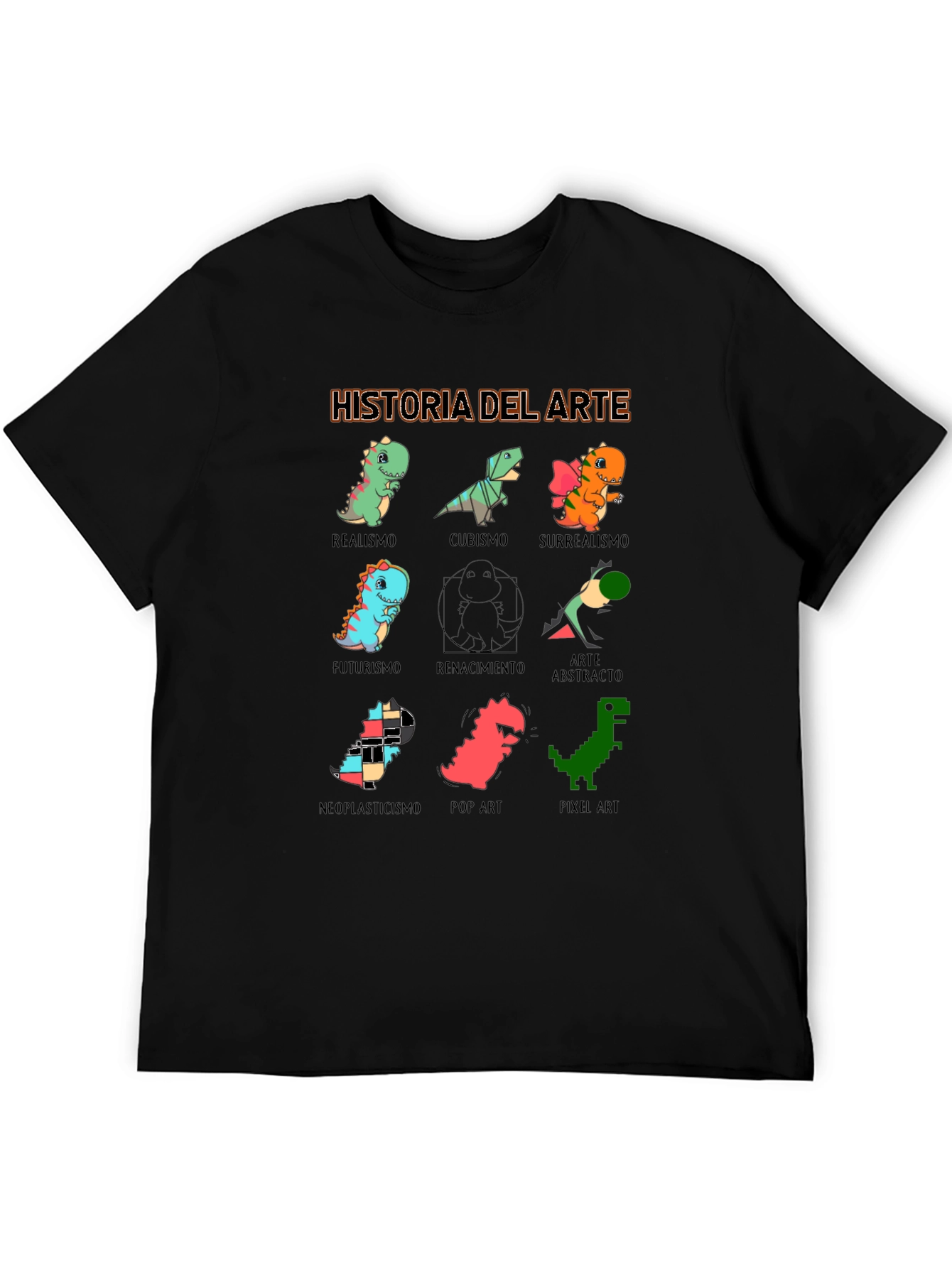 Historia Del Arte T-Shirt - Dinosaur Art Styles