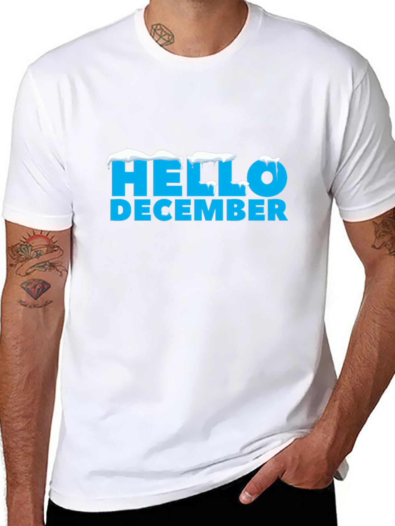 Hello December Holiday Graphic Tee