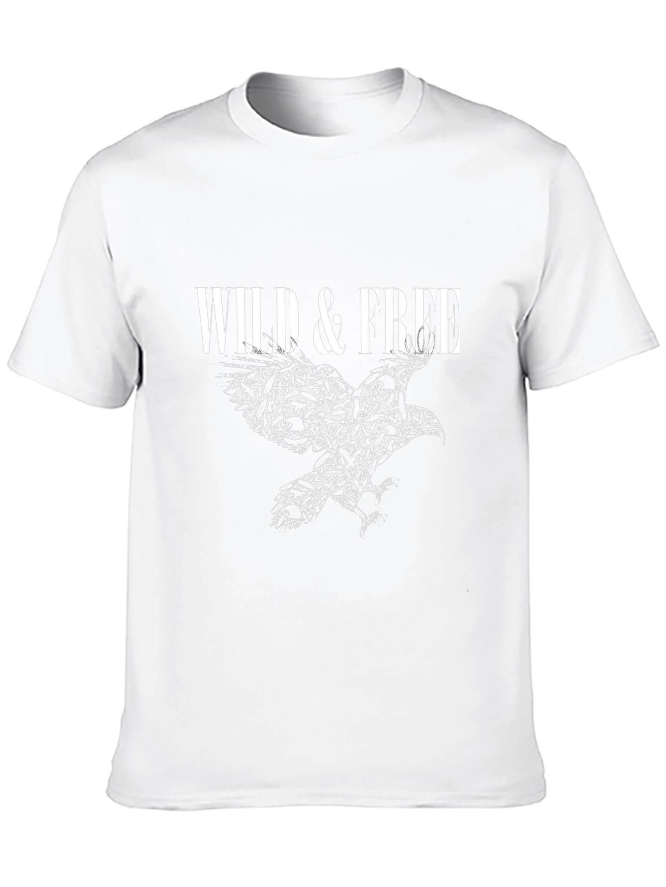 Wild & Free Eagle Graphic Black T-Shirt