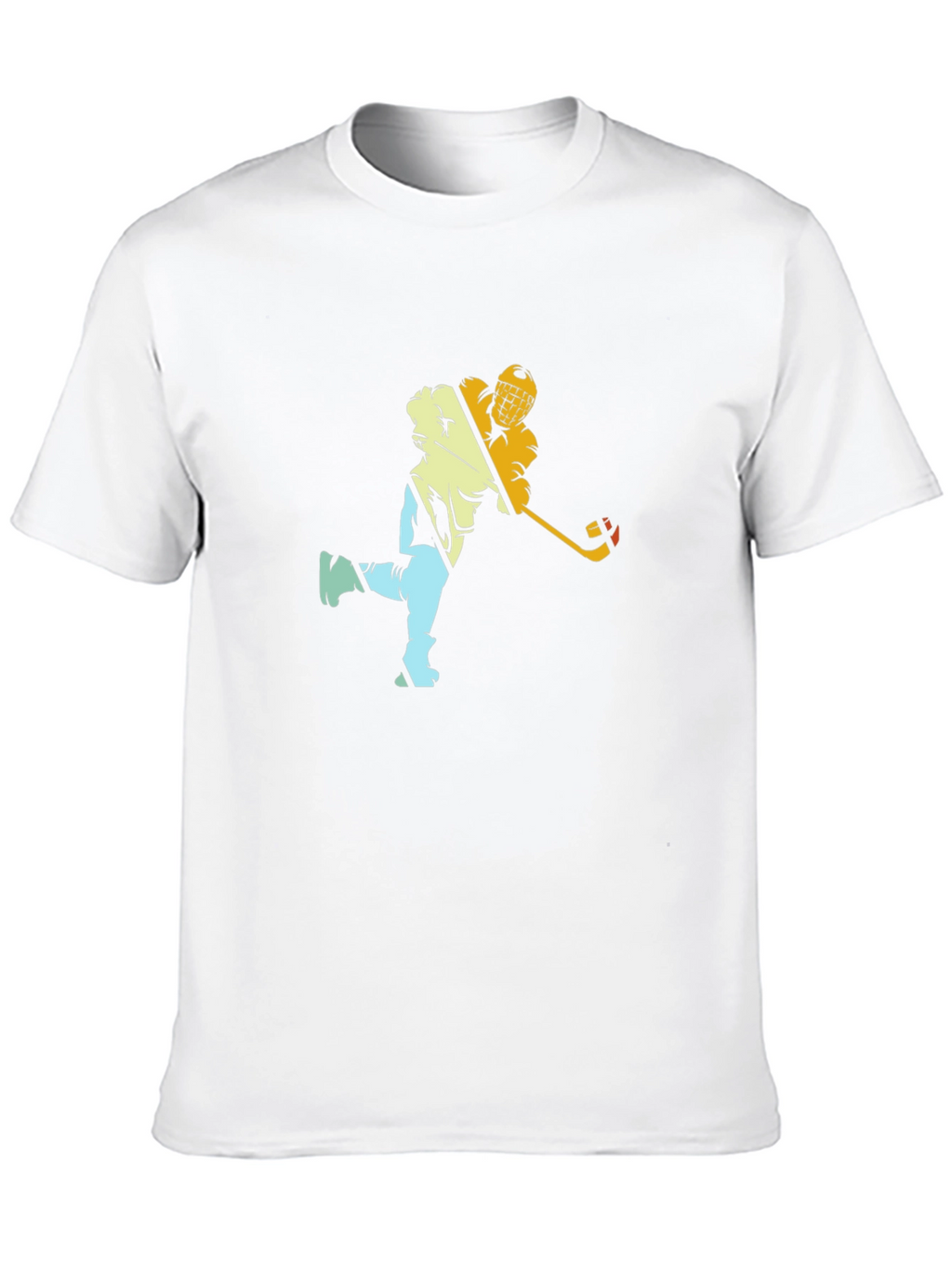Hockey Player Graphic Black Tee