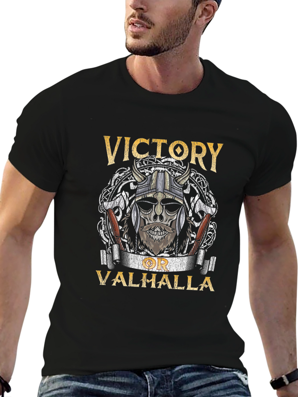 Victory or Valhalla Viking T-Shirt