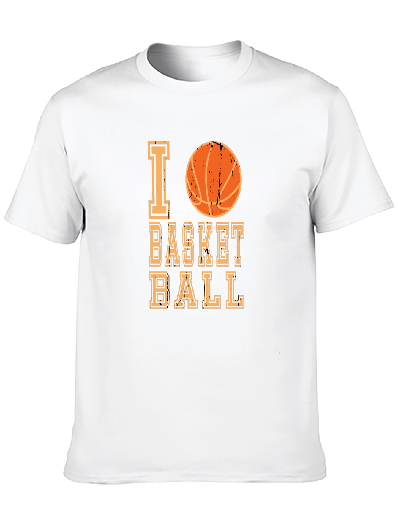 I Love Basketball Graphic T-Shirt - Casual Tee