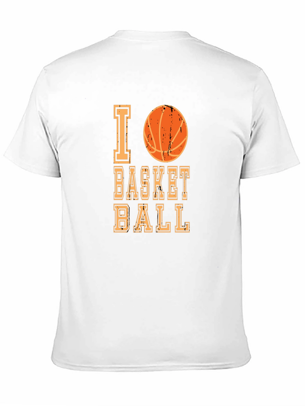 I Love Basketball Graphic T-Shirt - Casual Tee