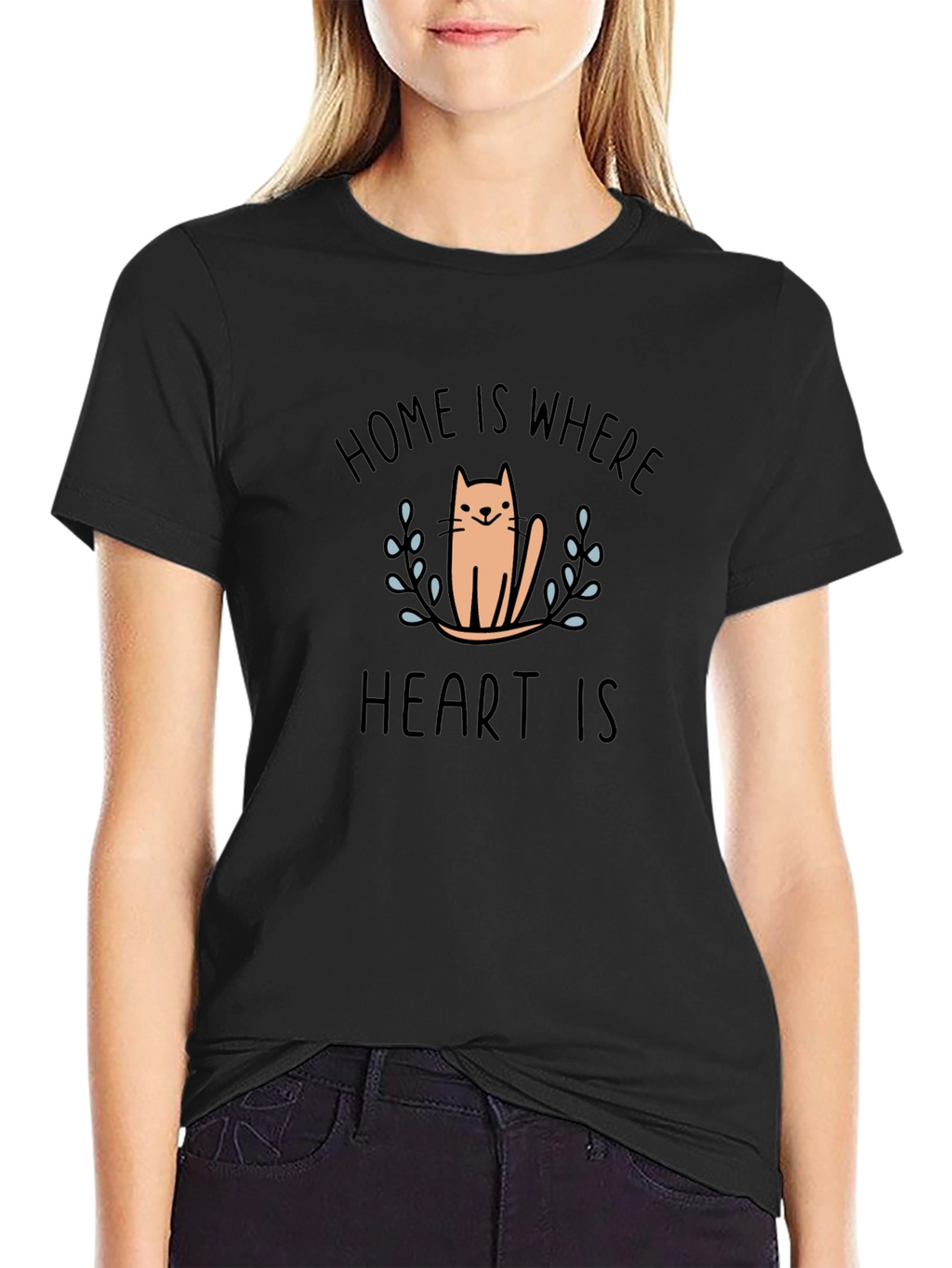Home is Where the Heart Is Cat T-Shirt
