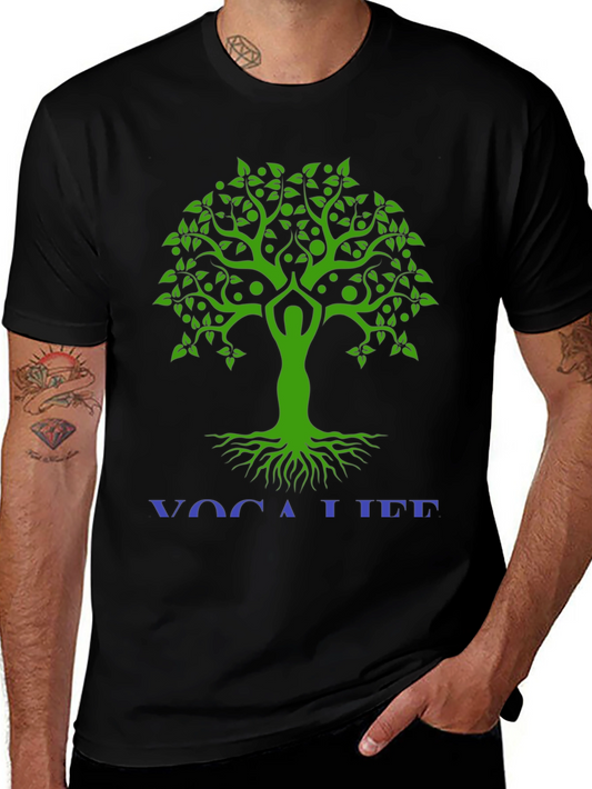 Yoga Life Tree T-Shirt - Stylish & Comfortable