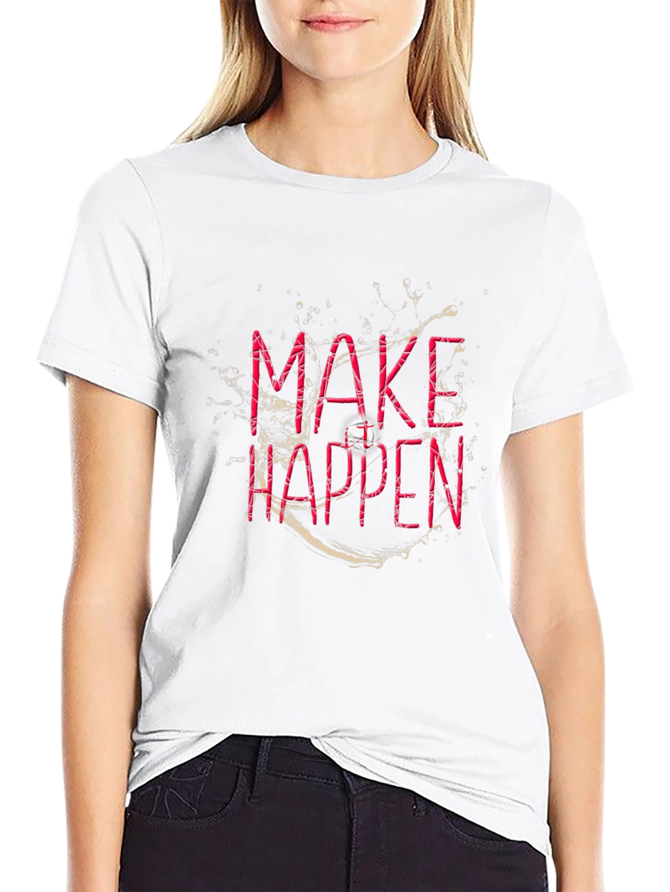 Make Happen Graphic T-Shirt - Black