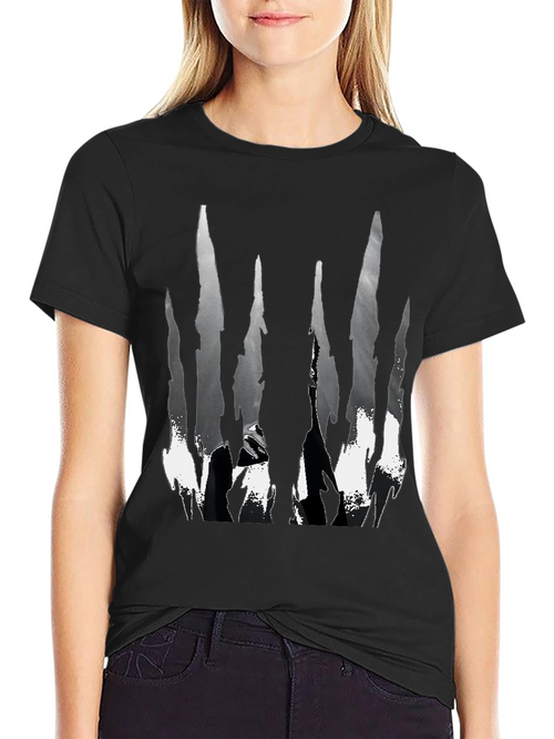 Abstract Black & White Graphic Tee