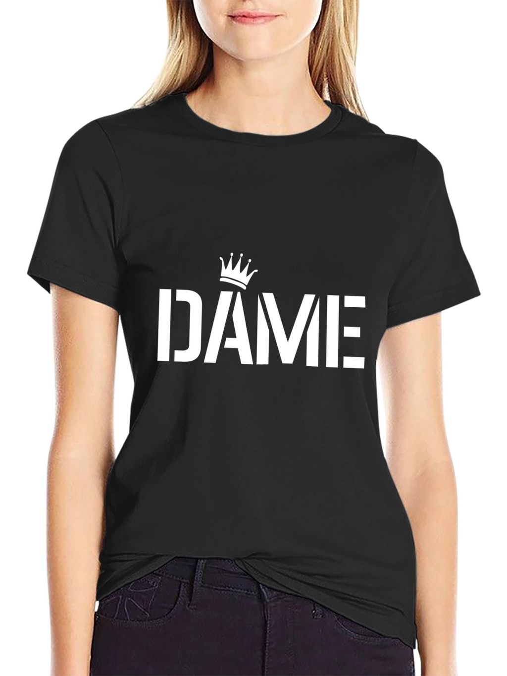DAME Crown Black T-Shirt - Streetwear Fashion