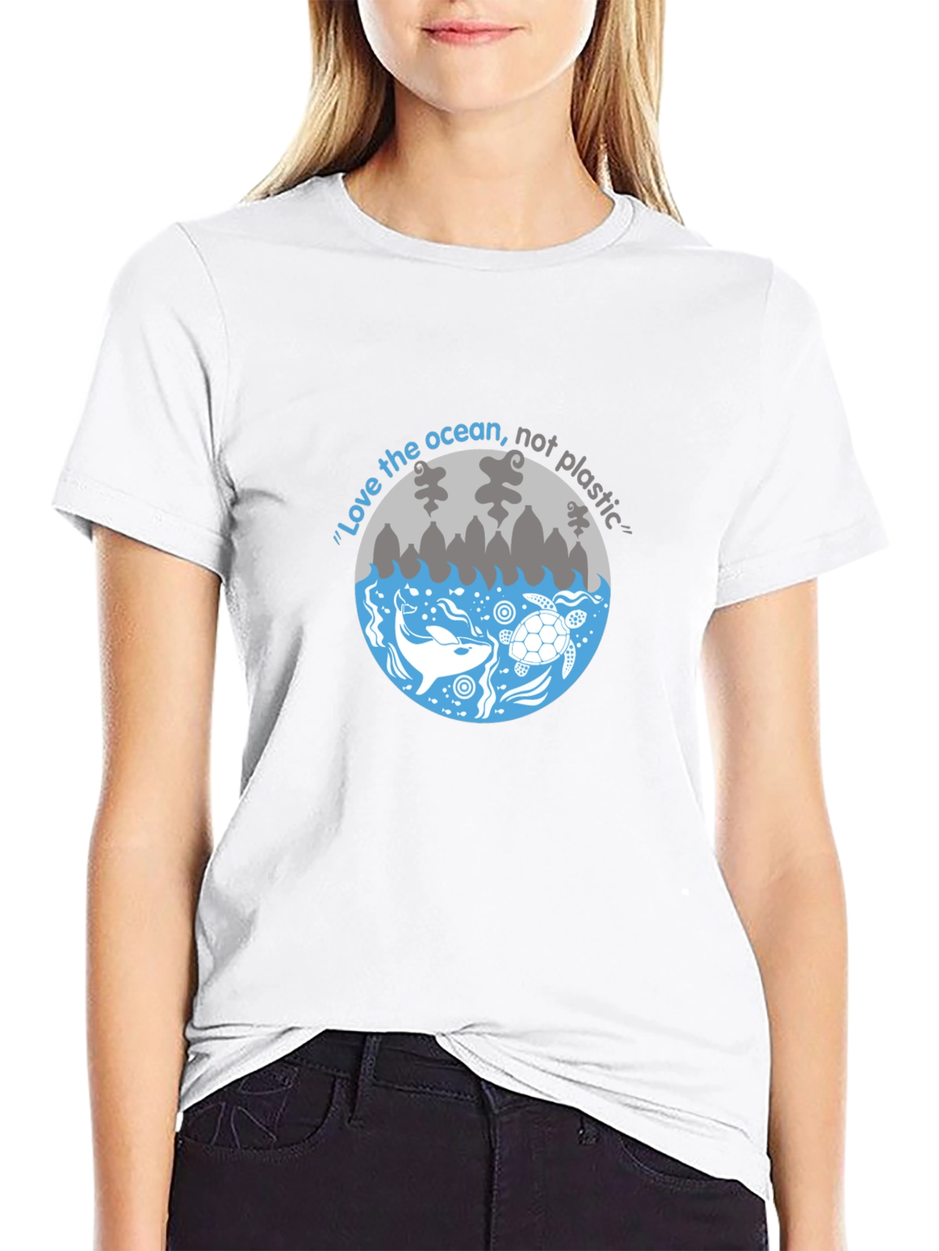 Love the Ocean Graphic Tee - Black