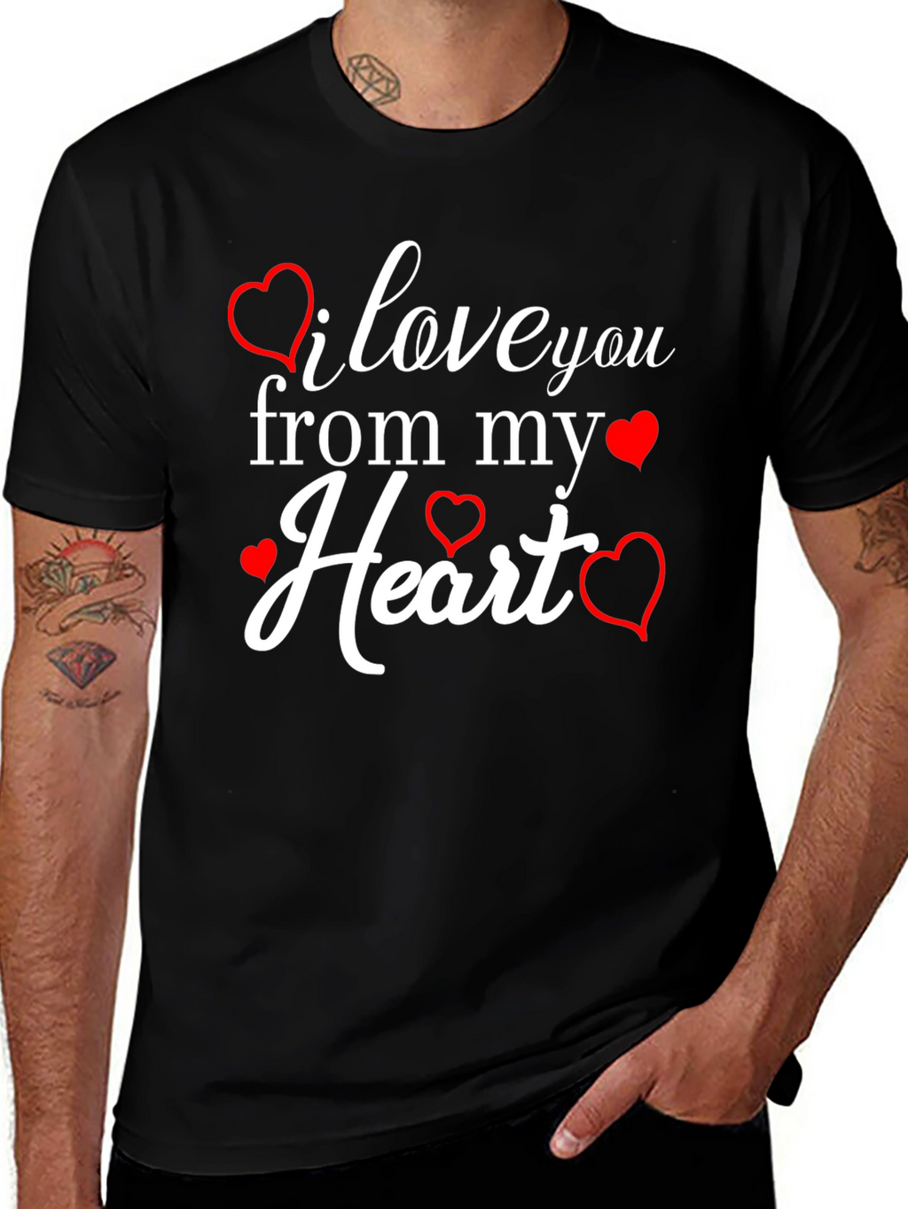 I Love You From My Heart Graphic Tee