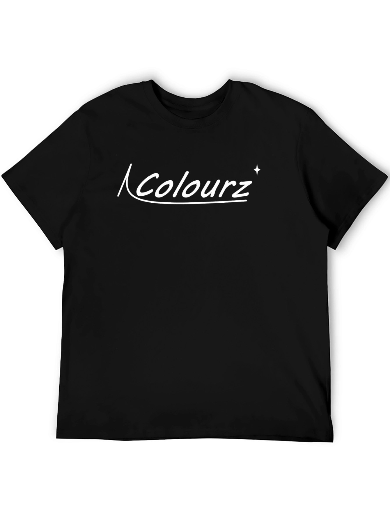 Colourz Graphic Print Black T-Shirt