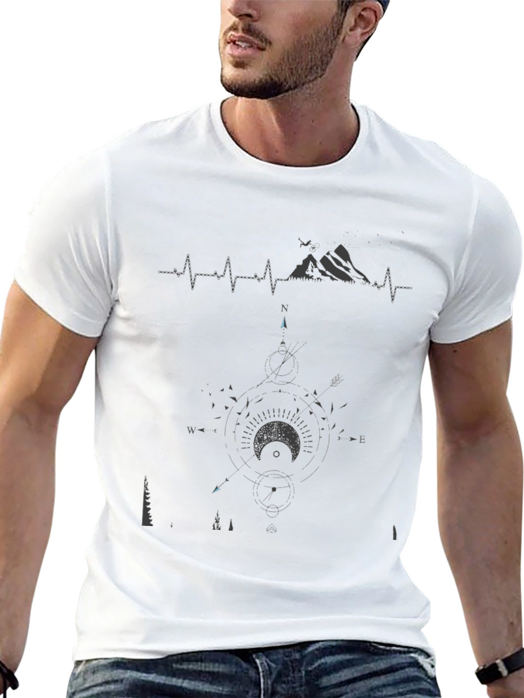 Mountain Heartbeat Graphic Tee - Adventure Ready