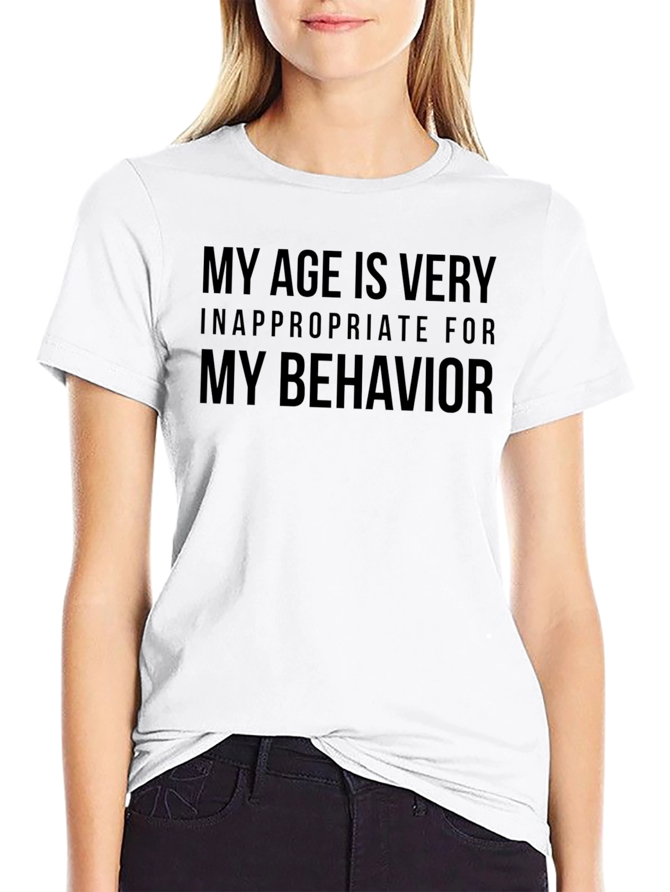 Funny Age Behavior Graphic T-Shirt