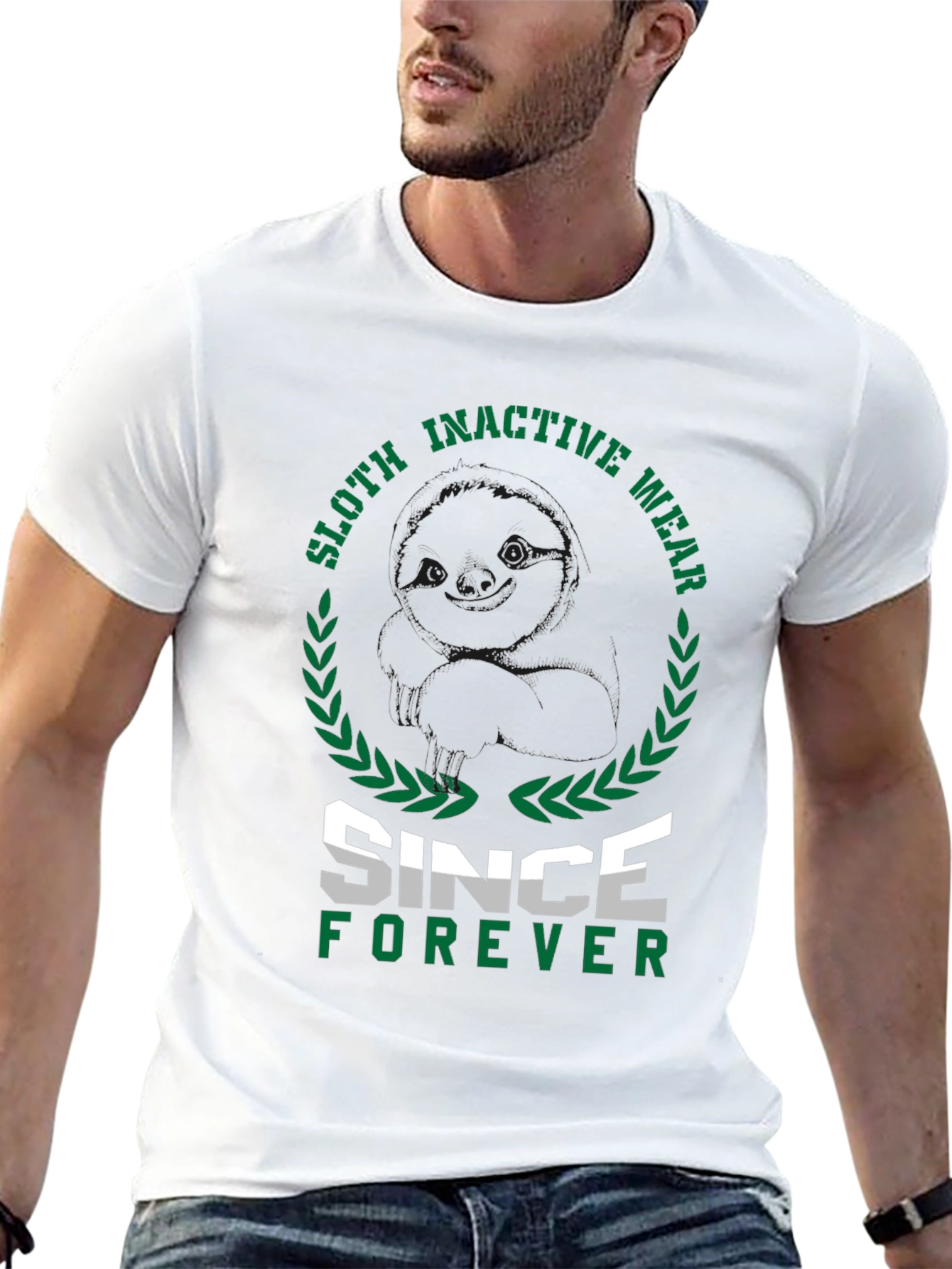 Sloth Inactive Wear Since Forever Black T-Shirt