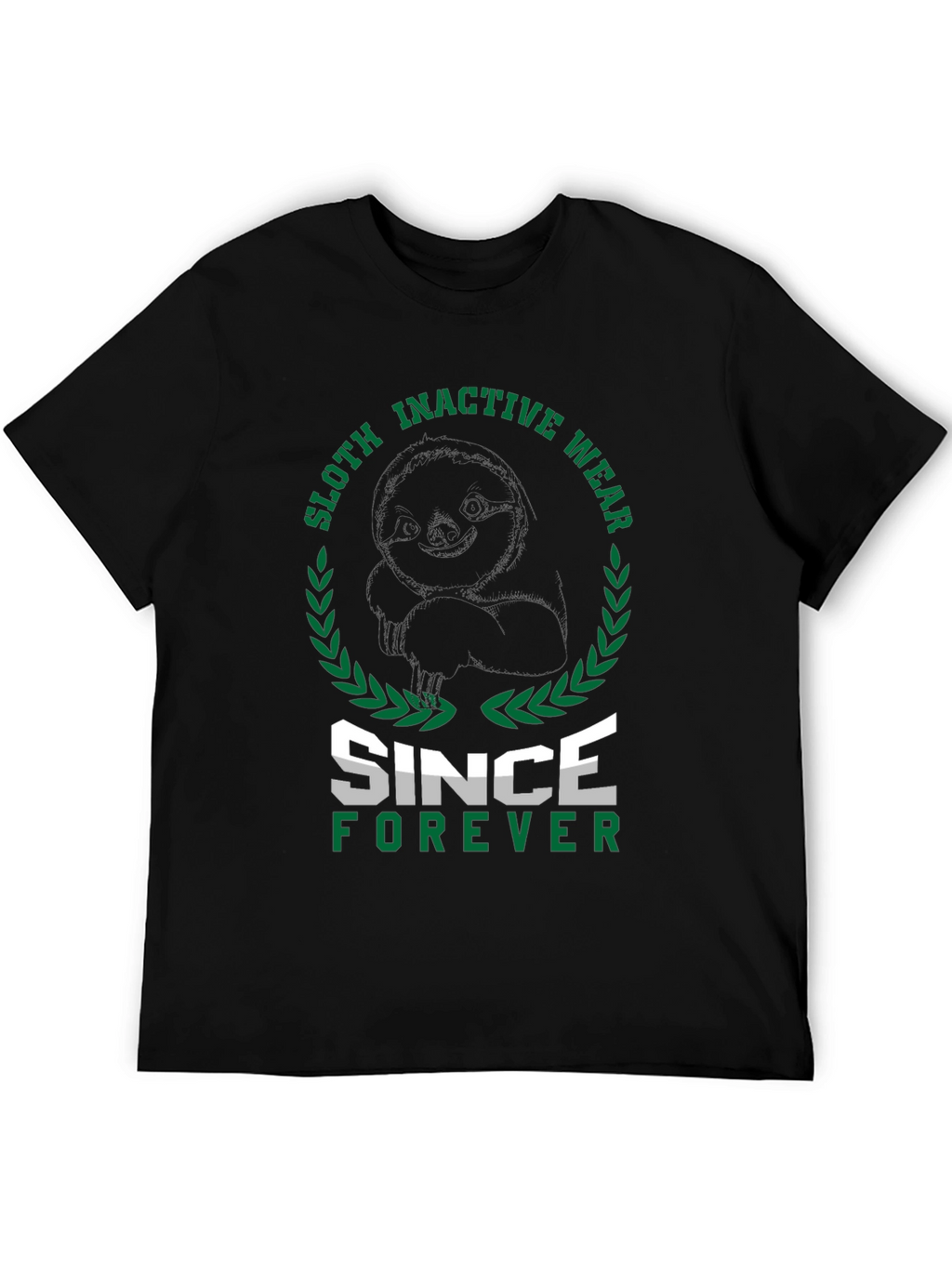 Sloth Inactive Wear Since Forever Black T-Shirt