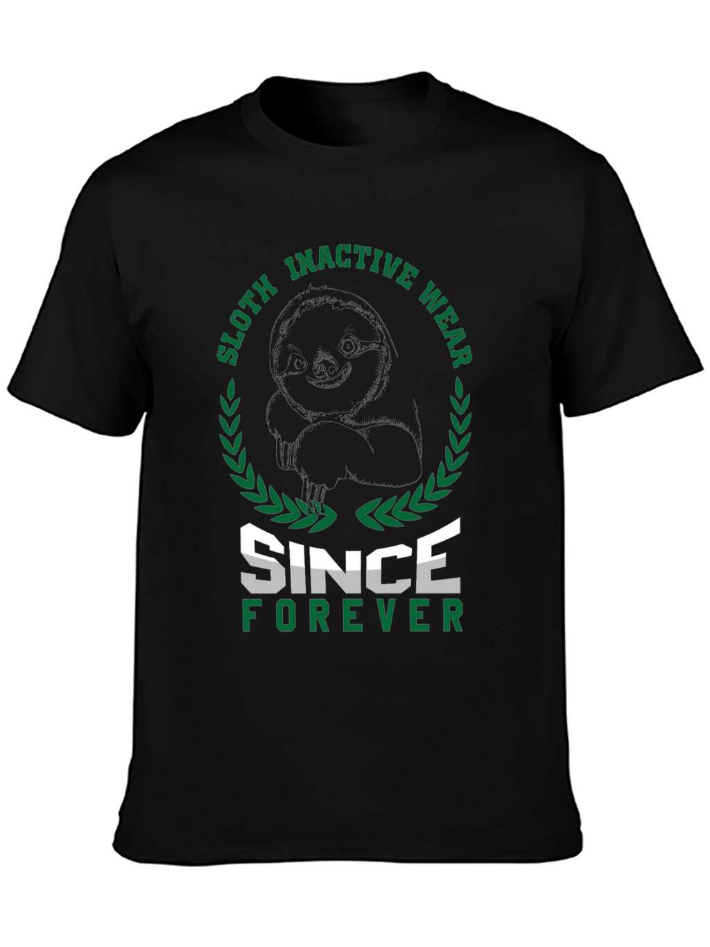 Sloth Inactive Wear Since Forever Black T-Shirt