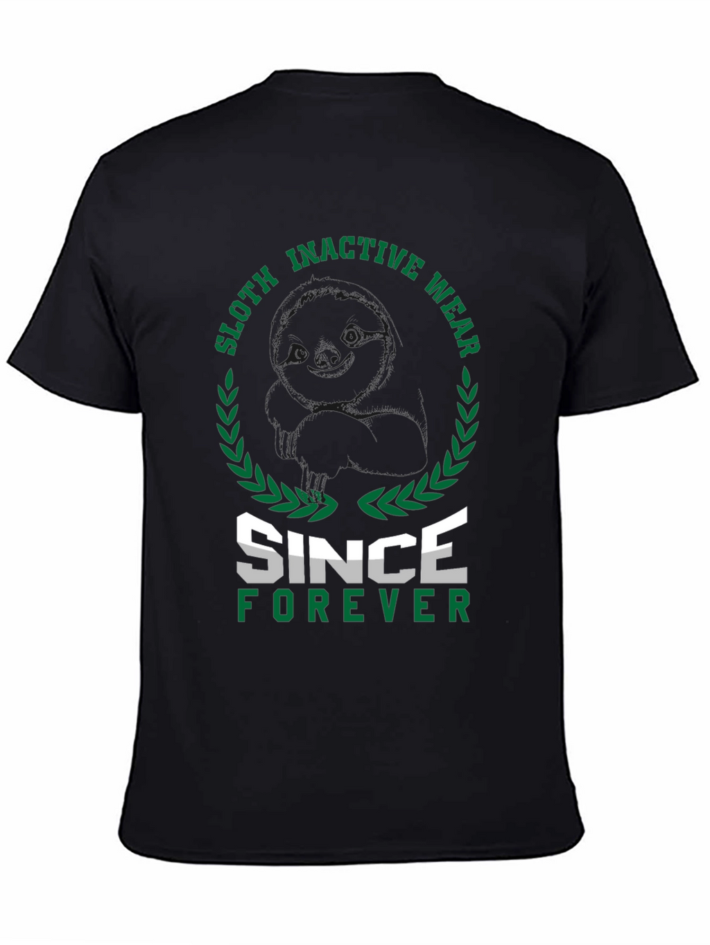 Sloth Inactive Wear Since Forever Black T-Shirt