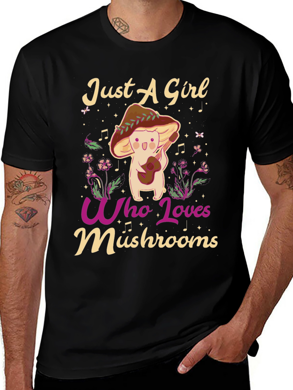 Just A Girl Who Loves Mushrooms T-Shirt
