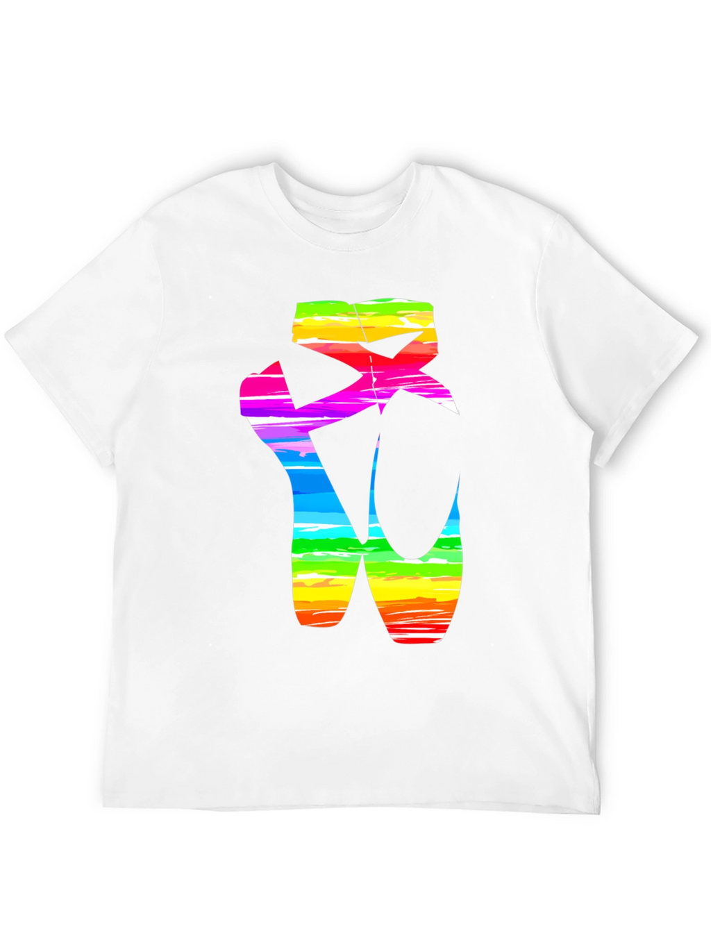 Rainbow Ballet Shoe Graphic T-Shirt