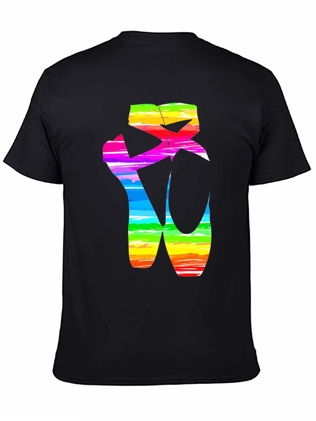 Rainbow Ballet Shoe Graphic T-Shirt
