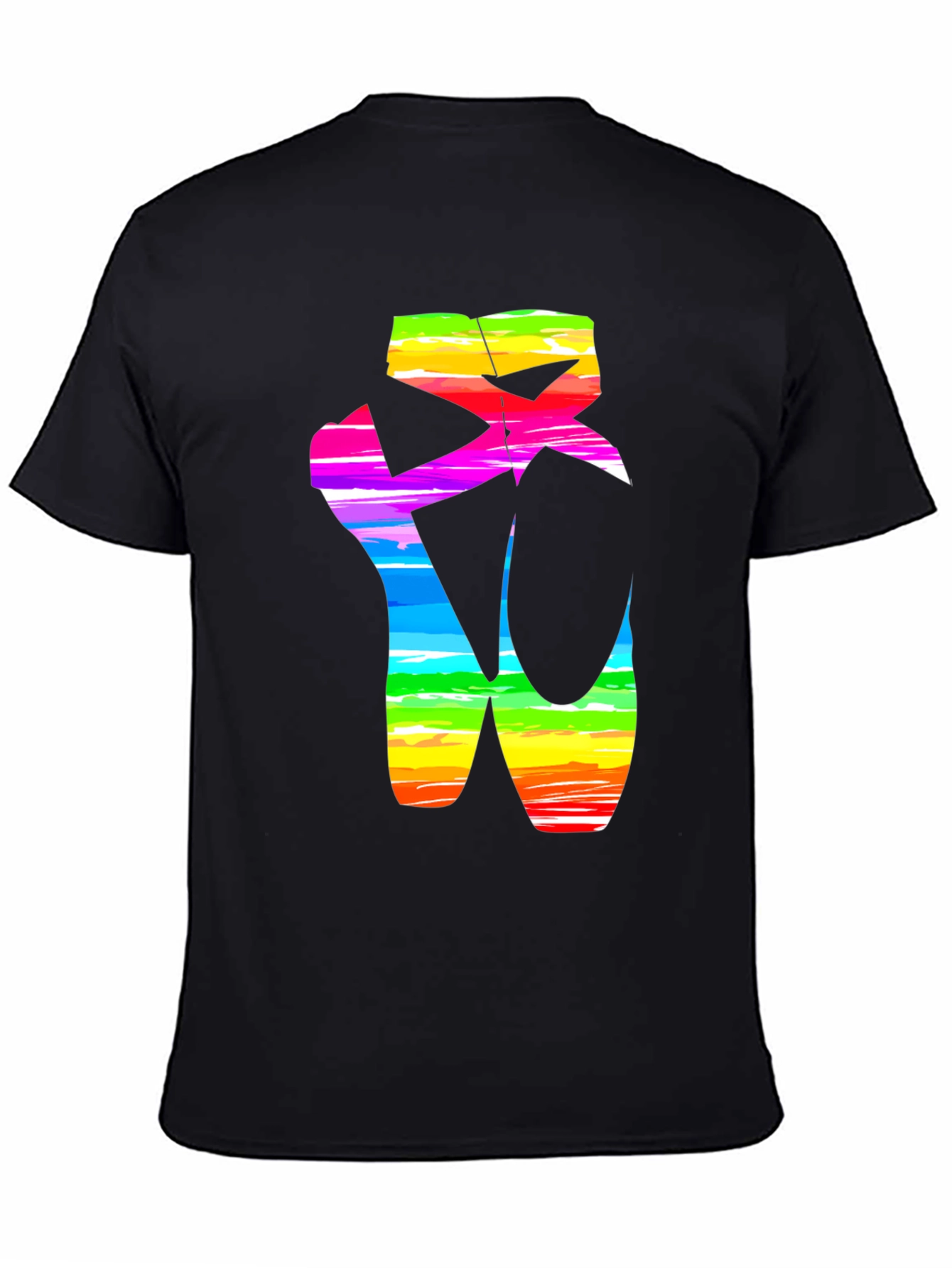 Rainbow Ballet Shoe Graphic T-Shirt