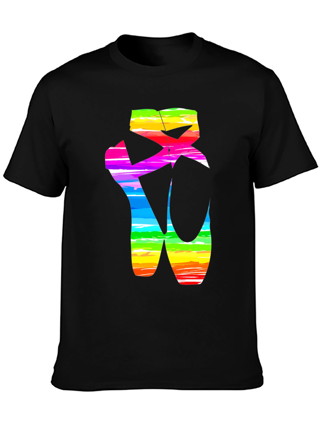 Rainbow Ballet Shoe Graphic T-Shirt