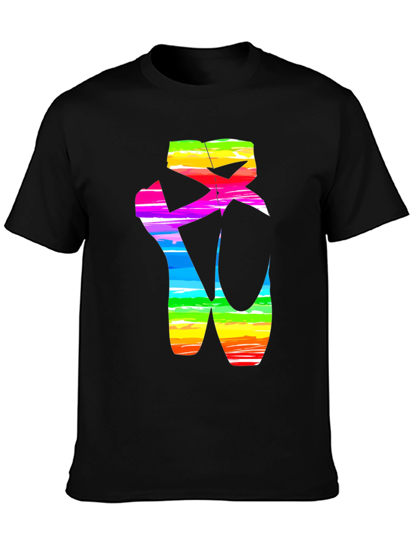 Rainbow Ballet Shoe Graphic T-Shirt
