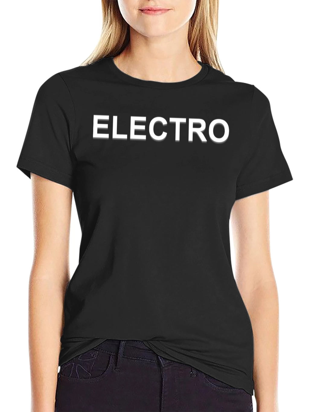 Electro Graphic Tee - Black Cotton Comfort Fit