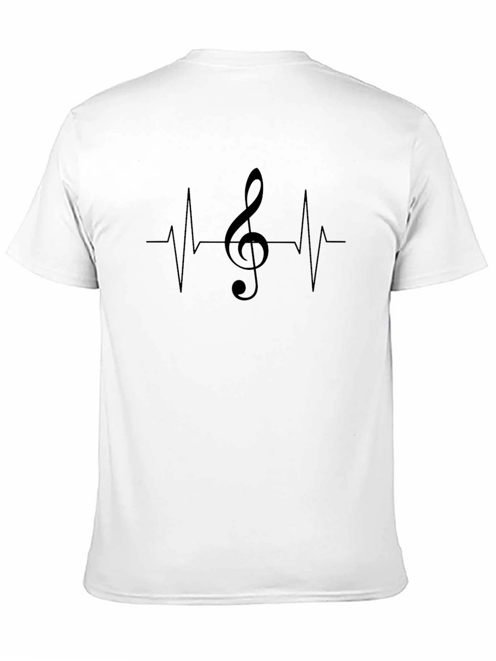 Music Heartbeat T-Shirt - Black Graphic Tee