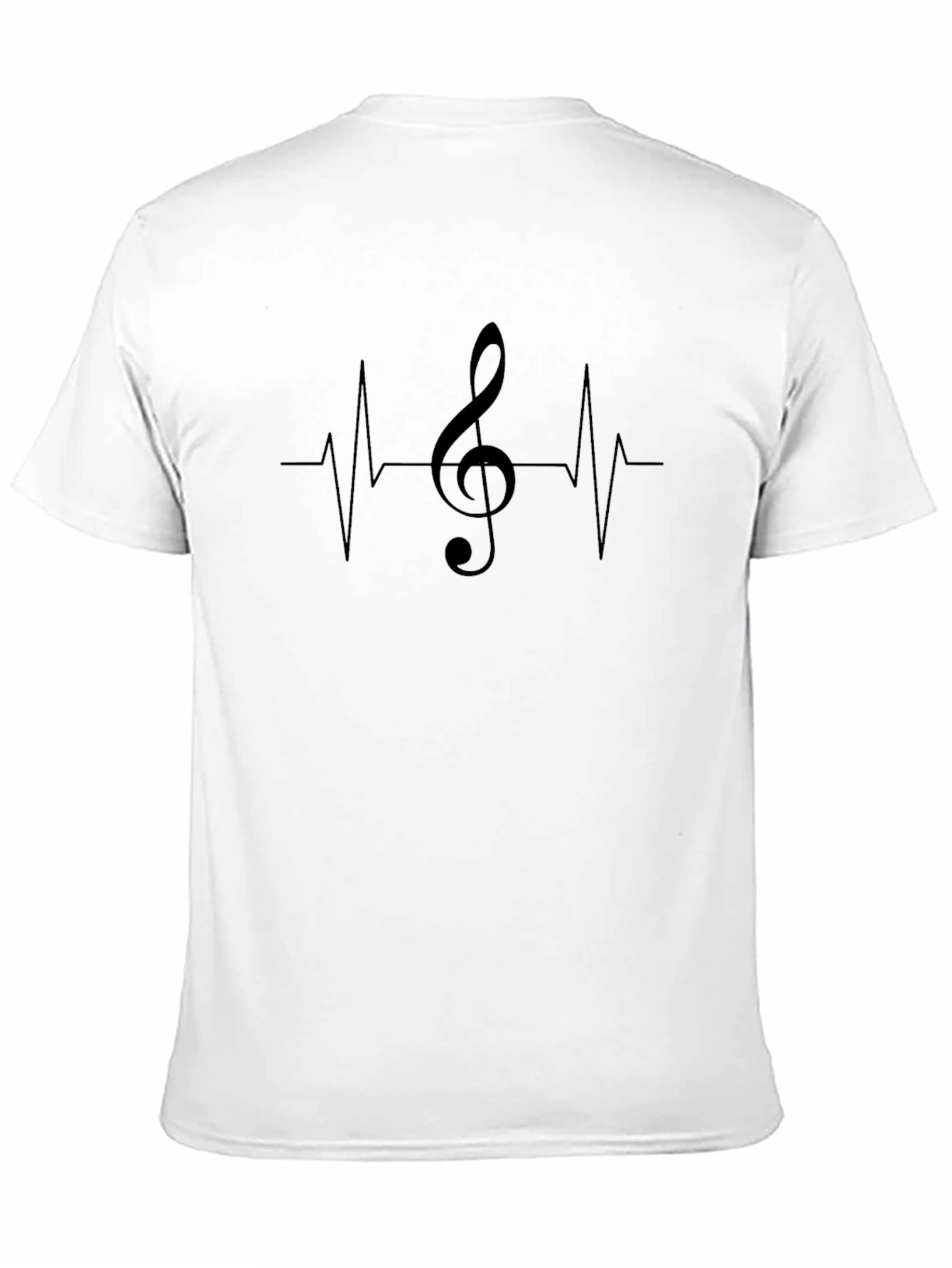 Music Heartbeat T-Shirt - Black Graphic Tee